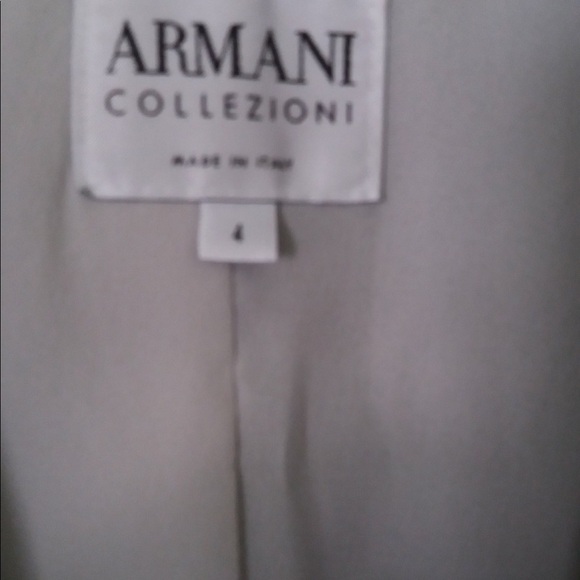 PREOWNED GIORGIO ARMANI WOMEN’S WHITE BLACK BLAZER. NYC RTW DESIGNER ITALIAN - Picture 5 of 8